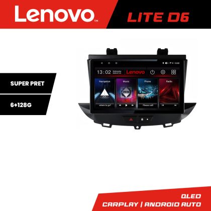Navigatie Opel Grandland X Crossland X 2016-2020 Lenovo QLED Octa core 6+128 DSP Wifi 5Ghz Android radio gps internet Kit-+LITE-9-6+128