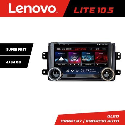 Navigatie Suzuki SX4 2006-2013 Lenovo  8 core 4+64 10.5 inch Incell 1K android Wifi 5Ghz gps internet  Kit-124