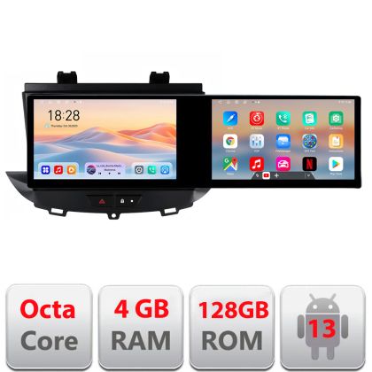 Navigatie Opel Grandland X Crossland X 2016-2020 Edotec 8 core 4+128 10.5 inch Incell 1K android Wifi 5Ghz gps internet