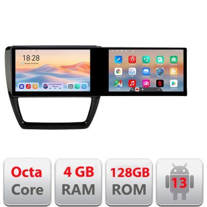 Navigatie VW Jetta 2011-2018 Kit-jetta-15 Edotec 2 ecrane  8 core 4+128 21.6 inch Incell android Wifi 5Ghz gps internet a
