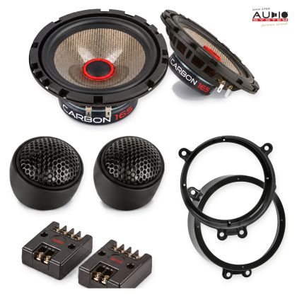 Pachet difuzoare BMW X5 (E53) 1999-2006 Audio System CARBON componente dedicate uși față