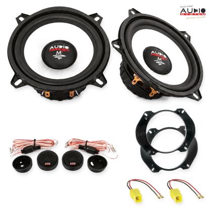 Pachet difuzoare Fiat Multipla (186) 1999-2010 Audio System M-Series componente dedicate uși față