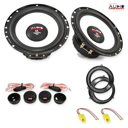 Pachet difuzoare Fiat Panda (169) 2003-2012 Audio System M-Series componente dedicate uși față