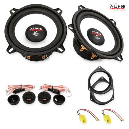 Pachet difuzoare Fiat Qubo (225) 2008-2015 Audio System M-Series componente dedicate uși față