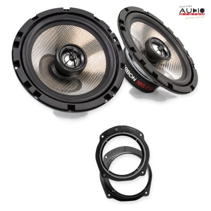 Pachet difuzoare Fiat Stilo (192) 2001-2008 Audio System CARBON coaxiale dedicate uși spate