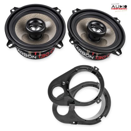 Pachet difuzoare Ford Escort Turnier (MK5/MK6/MK7) 1990-2000 Audio System CARBON coaxiale dedicate uși spate