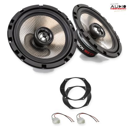 Pachet difuzoare Ford Fiesta (MK6) 2001-2008 Audio System CARBON coaxiale dedicate uși spate