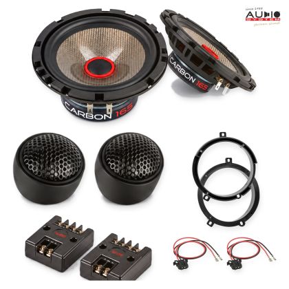 Pachet difuzoare Mercedes C-Klasse (W202) 1993-2000 Audio System CARBON componente dedicate uși față