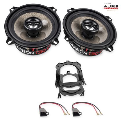 Pachet difuzoare Opel Corsa C (X01) 3 uși 2000-2006 Audio System CARBON coaxiale dedicate uși spate