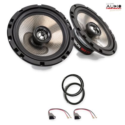 Pachet difuzoare Skoda Octavia I (1U) 2000-2004 Audio System CARBON coaxiale dedicate uși spate