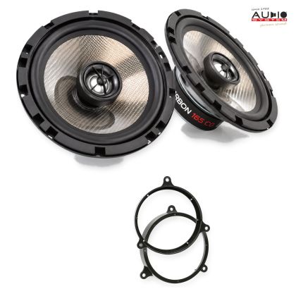 Pachet difuzoare Toyota Avensis 2003-2009 Audio System CARBON coaxiale dedicate uși spate