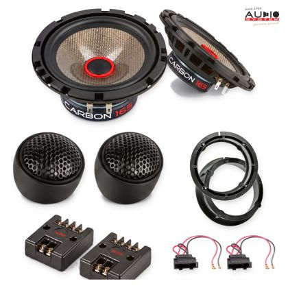 Pachet difuzoare VW Bora Variant (1JM) 1999-2004 Audio System CARBON componente dedicate uși față