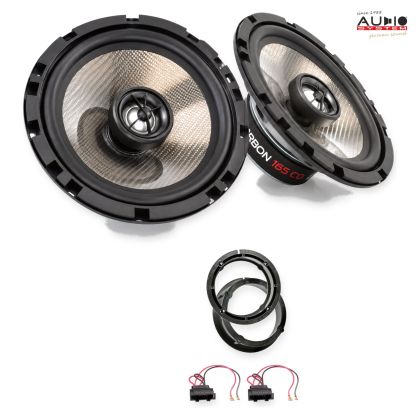 Pachet difuzoare VW Polo IV (9N) 2001-2005 Audio System CARBON coaxiale dedicate uși spate