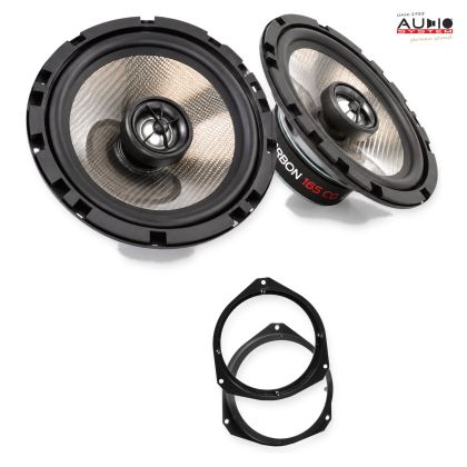 Pachet difuzoare Alfa Romeo Giulietta (940) 2016-2021 Audio System CARBON coaxiale dedicate uși spate