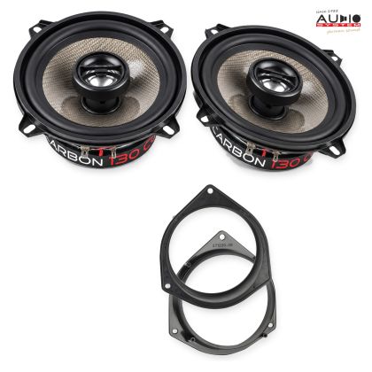 Pachet difuzoare Fiat Doblo (ZAF263) 2015-2022 Audio System CARBON coaxiale dedicate uși spate