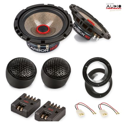 Pachet difuzoare Fiat Sedici (FY) 2009-2014 Audio System CARBON componente dedicate uși față
