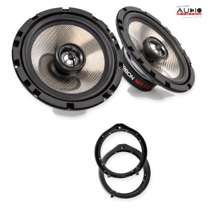 Pachet difuzoare Honda Jazz (GE) 2011-2015 Audio System CARBON coaxiale dedicate uși spate