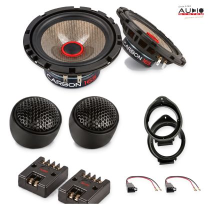Pachet difuzoare Opel Astra J 2009-2015 Audio System CARBON componente dedicate uși față