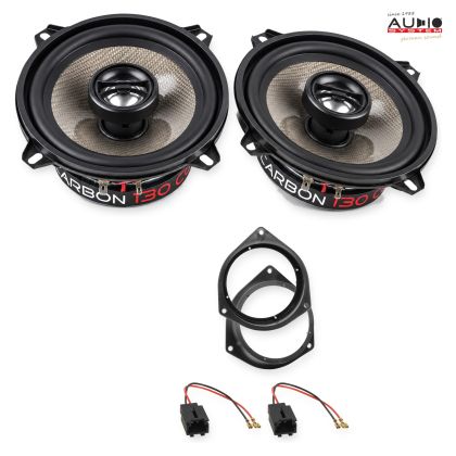 Pachet difuzoare Peugeot Bipper (225L/A) 2008-2015 Audio System CARBON coaxiale dedicate uși spate