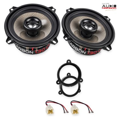Pachet difuzoare Renault Megane III (Z) 2008-2014 Audio System CARBON coaxiale dedicate uși spate