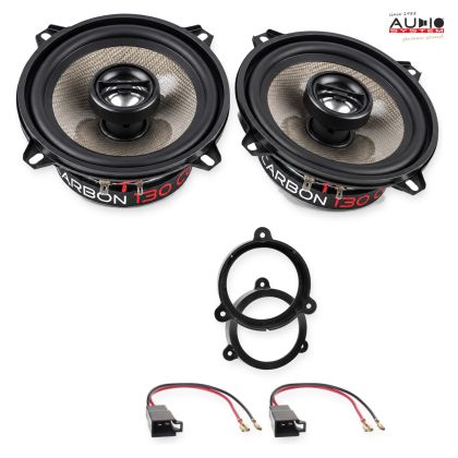 Pachet difuzoare Renault Wind 2010-2013 Audio System CARBON coaxiale dedicate uși spate