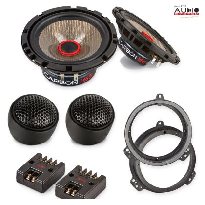 Pachet difuzoare Seat Exeo 2008-2013 Audio System CARBON componente dedicate uși față