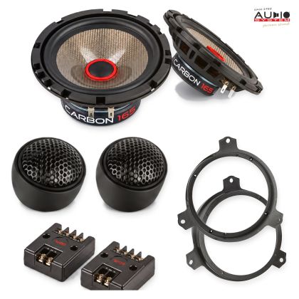 Pachet difuzoare Subaru Forester 2008-2013 Audio System CARBON componente dedicate uși față