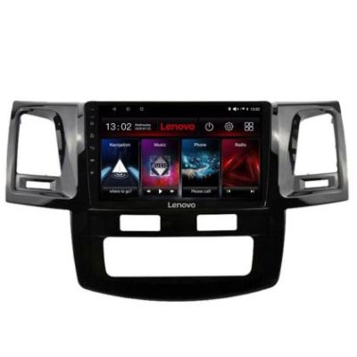 Navigatie Toyota Hilux 2008-2014 Lenovo Kit-143 8 core QLED 2K 4+64 360 Android Waze USB Navigatie Internet Youtube Radio