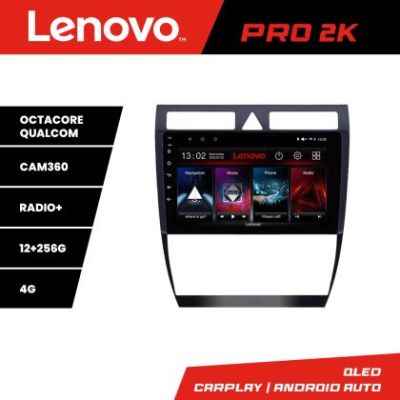 Navigatie Audi A6  Lenovo Kit-102 8 core QLED 2K 12+256 360 Android Waze USB Navigatie Internet Youtube Radio