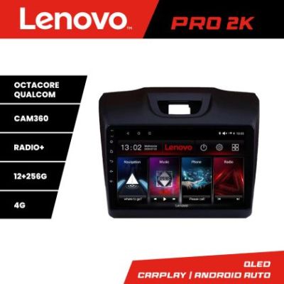 Navigatie Isuzu D-Max  Lenovo Kit-2234 8 core QLED 2K 12+256 360 Android Waze USB Navigatie Internet Youtube Radio