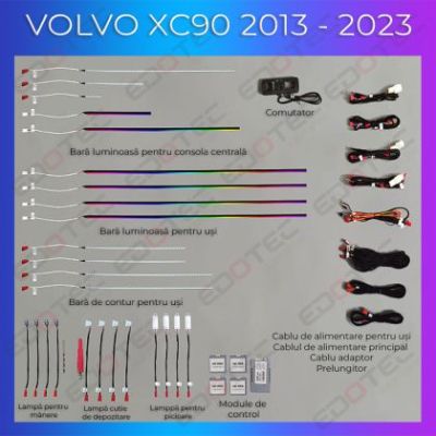 Lumini ambientale Volvo XC90 set complet control telefon sau sistem original