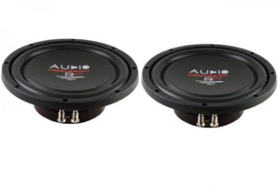 Subwoofer pasiv cu incinta 14L Audio System SUBFRAME R10 FLAT-2 EVO2, 600 watts, 2 ohm, 2 x 250 mm, 2 x 10", roata de rezerva