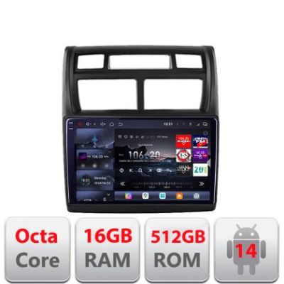 Navigatie Kia Sportage 2007-2013 Edotec Kit-023 8 core QLED 2K 16+512 360 Android Waze USB Navigatie Internet Youtube Radio