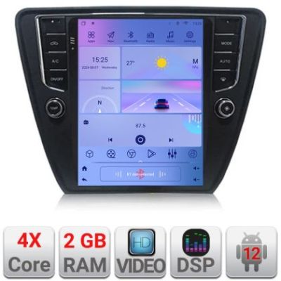 Navigatie Skoda Octavia 3,Qled 9.7",Quad core 2Gb RAM,32Gb Hdd,4G,DSP,Carplay,Bluetooth