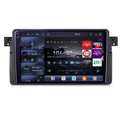 Navigatie BMW Seria 3 E46  1998-2005 Edotec Kit-052 8 core QLED 2K 16+512 360 Android Waze USB Navigatie Internet Youtube Radio