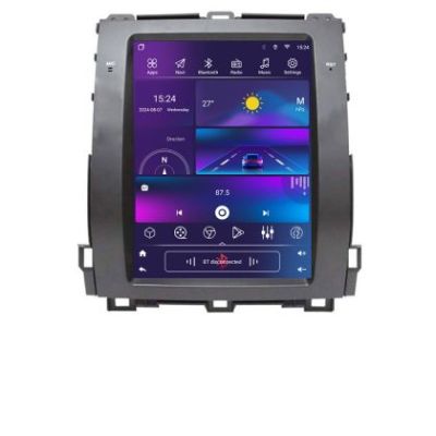 Navigatie Toyota Prado J120 low tip tesla radio gps internet 4 Core carplay android auto 2+32 kit-tesla-456-low+EDT-