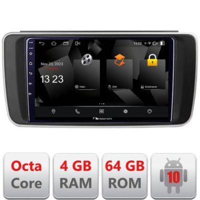 Navigatie Nissan Leaf 2018-2024 Nakamichi NAM5510 Qled Octa Core 720p 4+64 DSP 360 camera carplay android auto