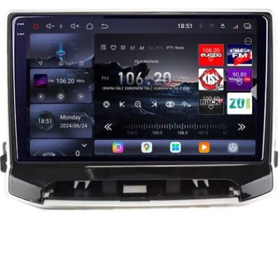 Navigatie Jeep Compass 2021- Qled 2K Octa Core 16+512 LTE 4G DSP Wifi 5Ghz android auto carplay radio gps internet kit-compass2021+EDT-E810-2K