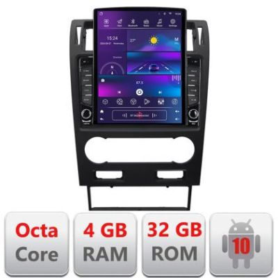Navigatie Ford Mondeo 2004-2007 dedicata Ouad core 4+32 ecran vertical 9.7" DSP 360 FHD AHD Android radio gps internet  kit-mondeo2004-v2+EDT-E709