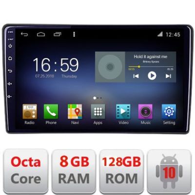 Navigatie dedicata Nakamichi Citroen DS5 Octa Core cu Android Radio Bluetooth Internet GPS WIFI DSP 8+128GB 4G