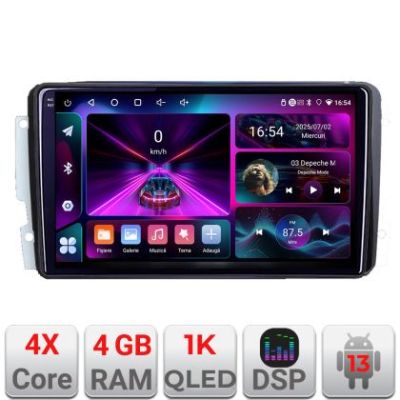 Navigatie Mercedes C 2001-2004 CLK G 2004-2006 A-171  4+64 InCell Display 1K Android Waze USB Navigatie Internet Youtube Radio