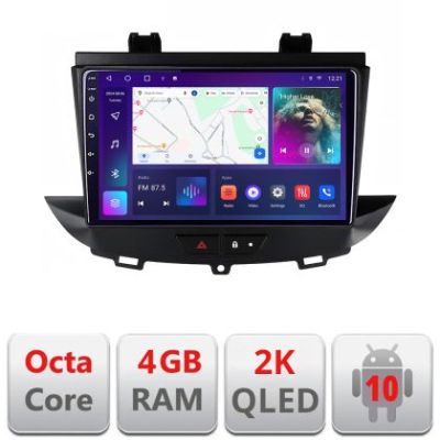 Navigatie Opel Grandland X Crossland X 2016-2020 QLED 2K Octa core 4+32 DSP 360 Optic FHD internet gps radio carplay android auto Kit-+EDT-E409-2K