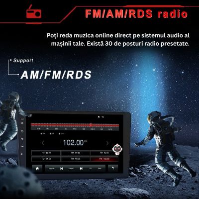 ARTIE SMARTIE – Navigație Auto 10.1” QLED, Android 15, 4GB RAM + 64GB , CarPlay & Android Auto, GPS