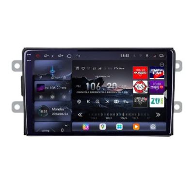 Navigatie Dacia dupa 2012 Edotec Kit-Dacia 8 core QLED 2K 12+256GB 360 Android Waze USB Navigatie Internet Youtube Radio