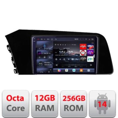 Navigatie Hyundai Elantra 2021- Edotec Kit-elantra2021 8 core QLED 2K 12+256GB 360 Android Waze USB Navigatie Internet Youtube Radio