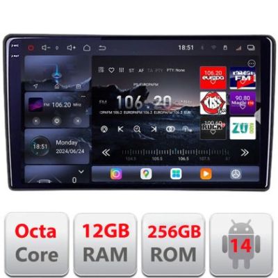 Navigatie Citroen Berlingo Opel Combo 2021- Qled 2K Octa Core 12+256GB LTE 4G DSP Wifi 5Ghz android auto carplay radio gps internet kit-berlingo2021+EDT-E810-2K