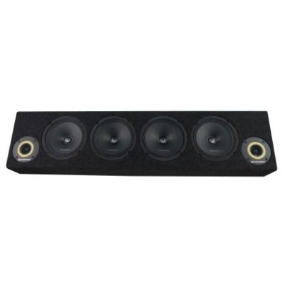 Cutie cu difuzoare iluminate Phonix Gold 1700W ieșire SPL 2 x 4 OHM 4 x difuzoare midrange 2 x tweetere pro audio