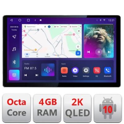 Navigatie dedicata Peugeot 208/2008 N-PSA Edonav ecran 13" 2K 4+32 Android Waze USB Navigatie 4G 360 Toslink Youtube Radio KIT