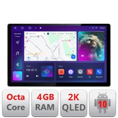 Navigatie dedicata Citroen Berlingo 2019- N-berlingo18 Edonav ecran 13" 2K 4+32 Android Waze USB Navigatie 4G 360 Toslink  V3