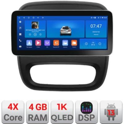 Navigatie Renault Trafic 2014-2017 K-rt09 Edotec 4+64 12.3 inch Incell 1K android Wifi 5Ghz gps internet  Q v2